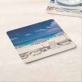 Tropical Beaches | Tropical Beach Anguilla Kartonnen Onderzetters (Schuin)