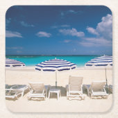 Tropical Beaches | Tropical Beach Anguilla Kartonnen Onderzetters (Voorkant)