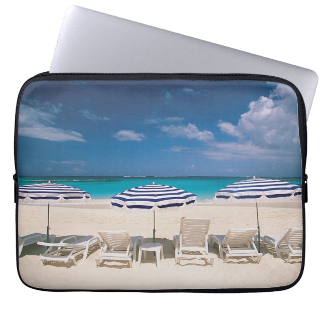 Tropical Beaches | Tropical Beach Anguilla Laptop Sleeve (Voorkant)