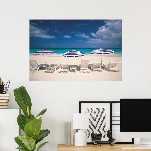 Tropical Beaches | Tropical Beach Anguilla Poster (Thuiskantoor)