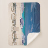 Tropical Beaches | Tropical Beach Anguilla Sherpa Deken (Voorkant)