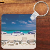 Tropical Beaches | Tropical Beach Anguilla Sleutelhanger (Achterkant)