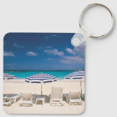 Tropical Beaches | Tropical Beach Anguilla Sleutelhanger (Achterkant)