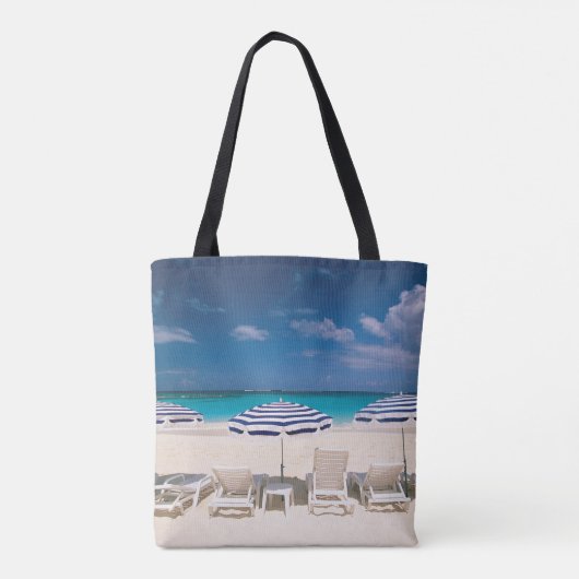 Tropical Beaches | Tropical Beach Anguilla Tote Bag (Achterkant)