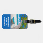 Tropical Beaches Tropical Landscape Beach Swing Bagagelabel (Voorkant horizontaal)