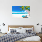 Tropical Beaches Tropical Landscape Beach Swing Canvas Afdruk (Insitu (Slaapkamer))