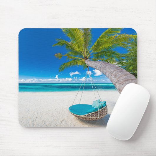 Tropical Beaches Tropical Landscape Beach Swing Muismat (Met muis)