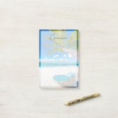 Tropical Beaches Tropical Landscape Beach Swing Post-it® Notes (Op bureau)