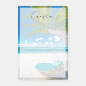 Tropical Beaches Tropical Landscape Beach Swing Post-it® Notes (Voorkant)