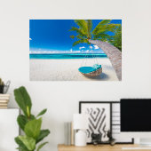 Tropical Beaches Tropical Landscape Beach Swing Poster (Thuiskantoor)