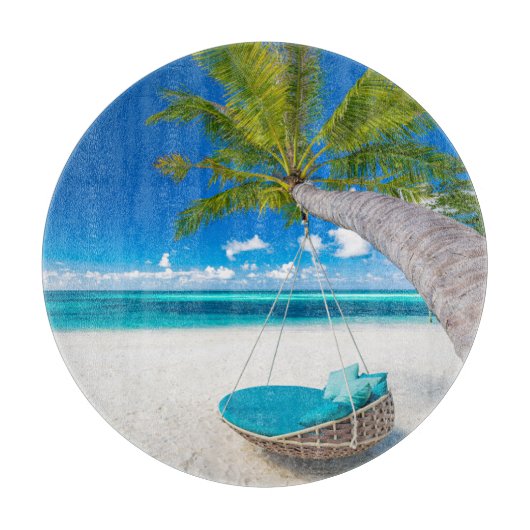 Tropical Beaches Tropical Landscape Beach Swing Snijplank (Voorkant)