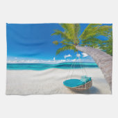 Tropical Beaches Tropical Landscape Beach Swing Theedoek (Horizontaal)