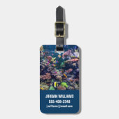 Tropical Beaches | Underwater Coral Reef Bagagelabel (Voorkant verticaal)