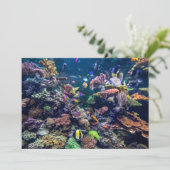 Tropical Beaches | Underwater Coral Reef Bedankkaart (Staand voorkant)