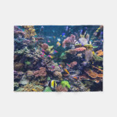 Tropical Beaches | Underwater Coral Reef Fleece Deken (Voorkant (Horizontaal))