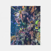 Tropical Beaches | Underwater Coral Reef Fleece Deken (Voorkant)