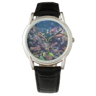 Tropical Beaches   Underwater Coral Reef Horloge