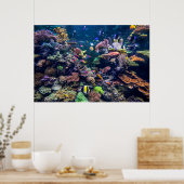 Tropical Beaches | Underwater Coral Reef Poster (Keuken)