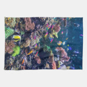 Tropical Beaches | Underwater Coral Reef Theedoek (Horizontaal)