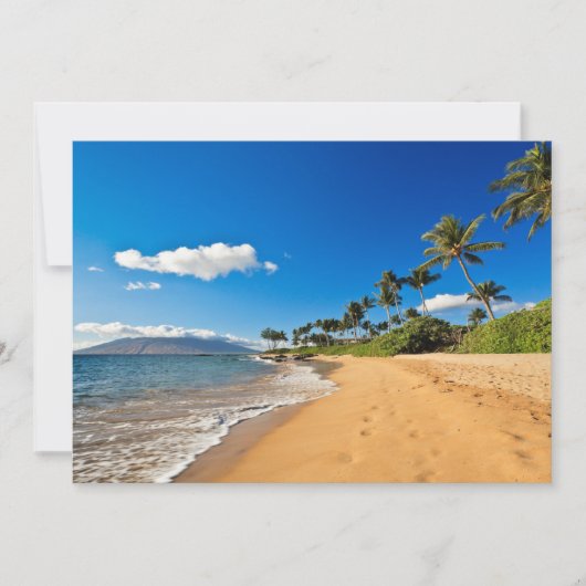Tropical Beaches | Wailea, Maui, Hawaii Bedankkaart (Voorkant)