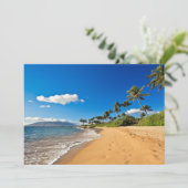 Tropical Beaches | Wailea, Maui, Hawaii Bedankkaart (Staand voorkant)