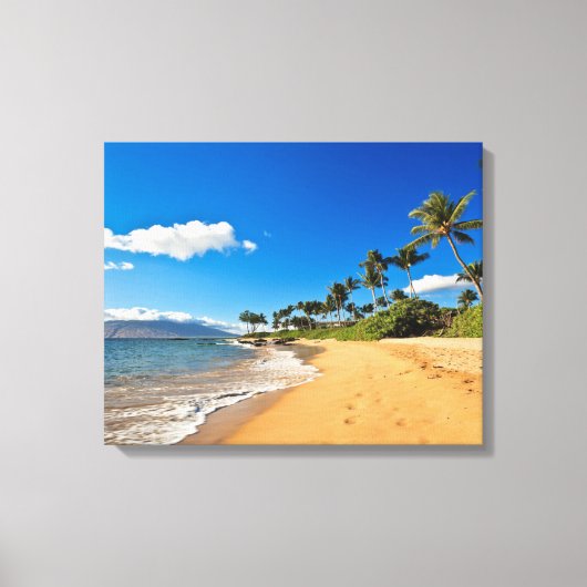 Tropical Beaches | Wailea, Maui, Hawaii Canvas Afdruk (Voorkant)
