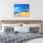 Tropical Beaches | Wailea, Maui, Hawaii Canvas Afdruk (Insitu (Slaapkamer))