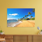 Tropical Beaches | Wailea, Maui, Hawaii Canvas Afdruk (Insitu (Woonkamer))