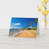 Tropical Beaches | Wailea, Maui, Hawaii Kaart (Gele Bloem)