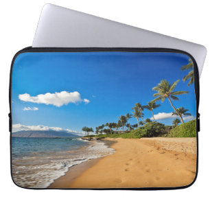 Tropical Beaches Wailea, Maui, Hawaii Laptop Sleeve