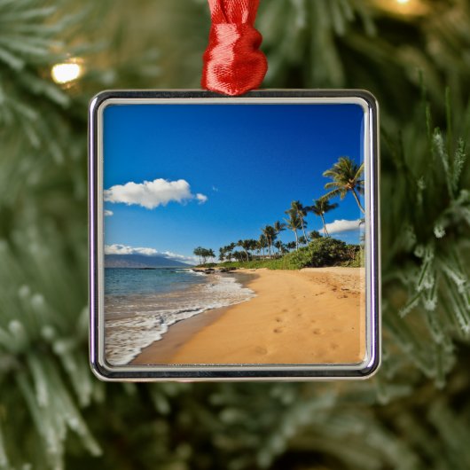Tropical Beaches | Wailea, Maui, Hawaii Metalen Ornament (Boom)