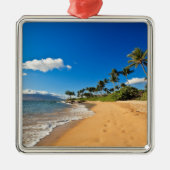 Tropical Beaches | Wailea, Maui, Hawaii Metalen Ornament (Voorkant)