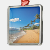 Tropical Beaches | Wailea, Maui, Hawaii Metalen Ornament (Links)