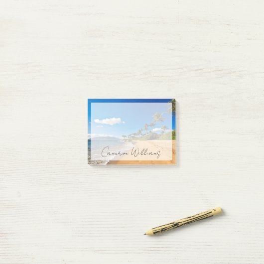 Tropical Beaches | Wailea, Maui, Hawaii Post-it® Notes (Op bureau)