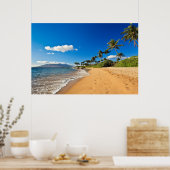Tropical Beaches | Wailea, Maui, Hawaii Poster (Keuken)