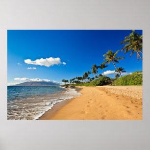 Tropical Beaches   Wailea, Maui, Hawaii Poster