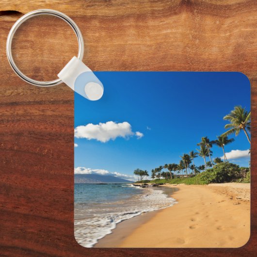 Tropical Beaches | Wailea, Maui, Hawaii Sleutelhanger (Voorkant)