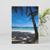 Tropical Beaches White Beach Boracay Philippines Bedankkaart (Staand voorkant)