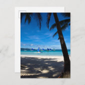 Tropical Beaches White Beach Boracay Philippines Briefkaart (Voorkant / Achterkant)