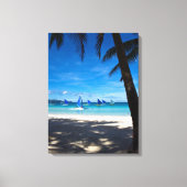 Tropical Beaches White Beach Boracay Philippines Canvas Afdruk (Voorkant)