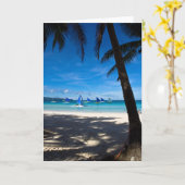 Tropical Beaches | White Beach Boracay Philippines Kaart (Gele Bloem)