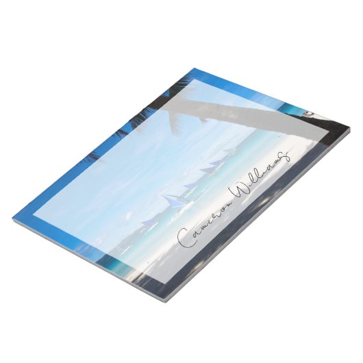 Tropical Beaches White Beach Boracay Philippines Notitieblok (Schuin)