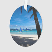 Tropical Beaches | White Beach Boracay Philippines Ornament (voorkant)
