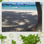 Tropical Beaches White Beach Boracay Philippines Theedoek (Gevouwen)