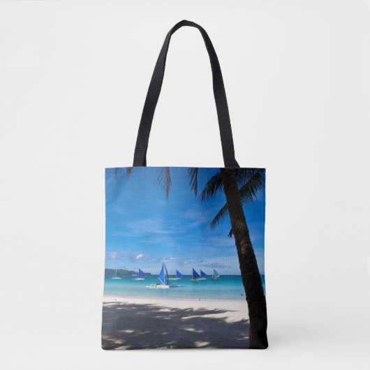 Tropical Beaches White Beach Boracay Philippines Tote Bag (Voorkant)