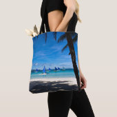 Tropical Beaches White Beach Boracay Philippines Tote Bag (Dichtbij)