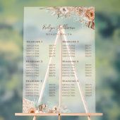 Tropical Beige en Mint prijslijst Acryl Bord (Neutraal)