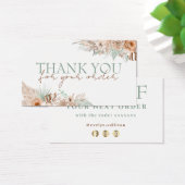 Tropical beige en munt dank u kortingskaart visitekaartje (Bureau)