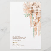 Tropical beige en Munt prijslijst Flyer (Achterkant)