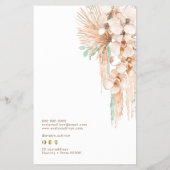 Tropical beige en Munt prijslijst Flyer (Achterkant)